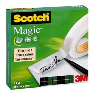3M Scotch Magic Tape 810 25 mm x 66 m Transparent 9 pc(s)