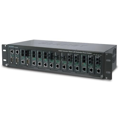 Planet 15-Slot 48,3cm19Zoll Medienkonverter Chassis mit redundanter Energie-Option - Image 1