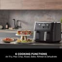 Ninja Foodi MAX Dual Zone AF400UK 9.5L 2-Drawer Air Fryer 2470W Black thumbnail 4