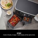 Ninja Foodi MAX Dual Zone AF400UK 9.5L 2-Drawer Air Fryer 2470W Black thumbnail 5