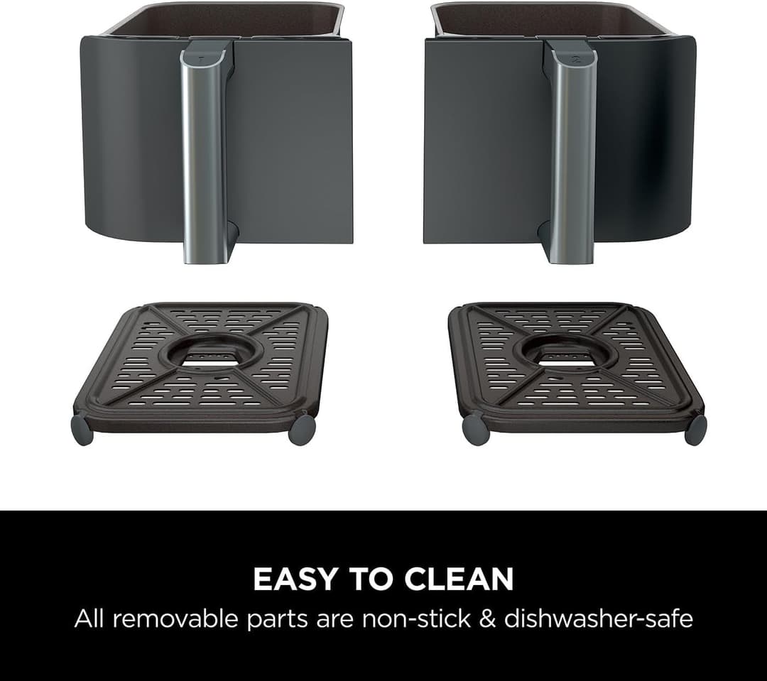 Ninja Foodi MAX Dual Zone AF400UK 9.5L 2-Drawer Air Fryer 2470W Black - Image 7