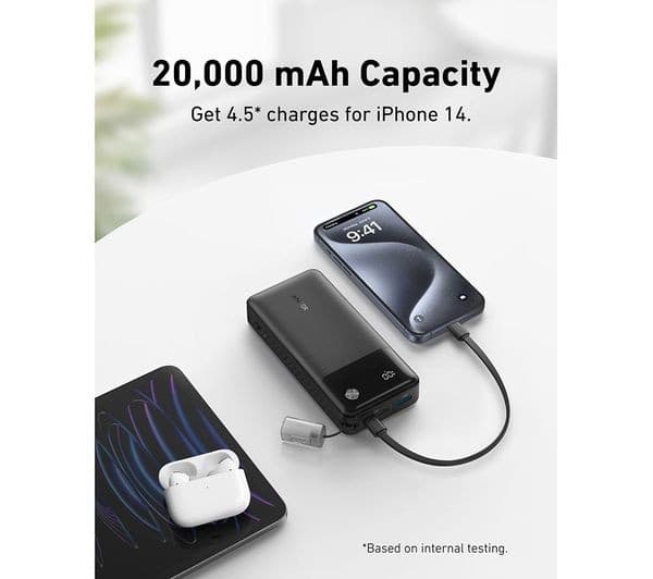 Anker Power Bank 20,000mAh 30W 3-Port - Black - Image 8