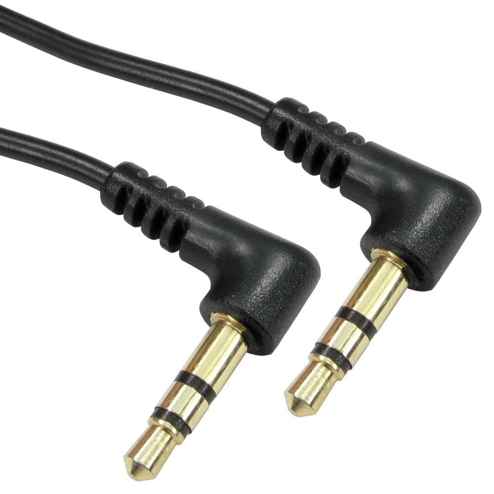 Cables Direct 0.3m 3.5mm Stereo Cable in Black