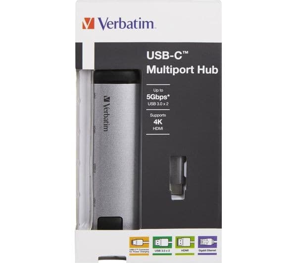 Verbatim 49141 5-Port USB Type-C Hub Grey - Image 3