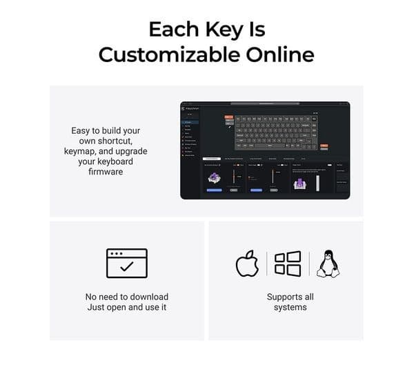 KEYCHRON Q1 HE Wireless Mechanical Gaming Keyboard - Carbon Black - Image 6