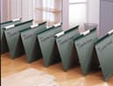 Rexel Crystalfile Linked Foolscap Suspension File 15mm Green (50) thumbnail 3