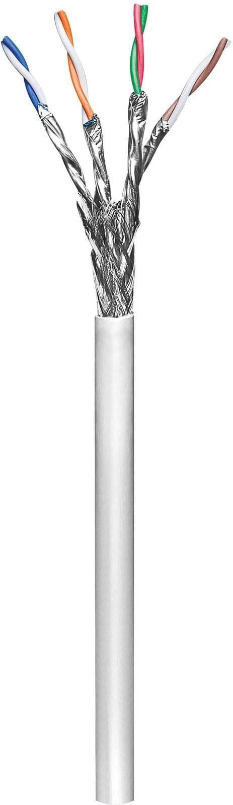 MicroConnect Cat6 S/FTP Solid Network Cable 23AWG 0.55mm CCA, LSZH, 305m Grey (KAB029-305) - Image 1