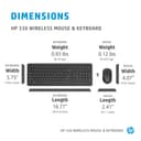 HP 330 Wireless Mouse and Keyboard Combination thumbnail 4