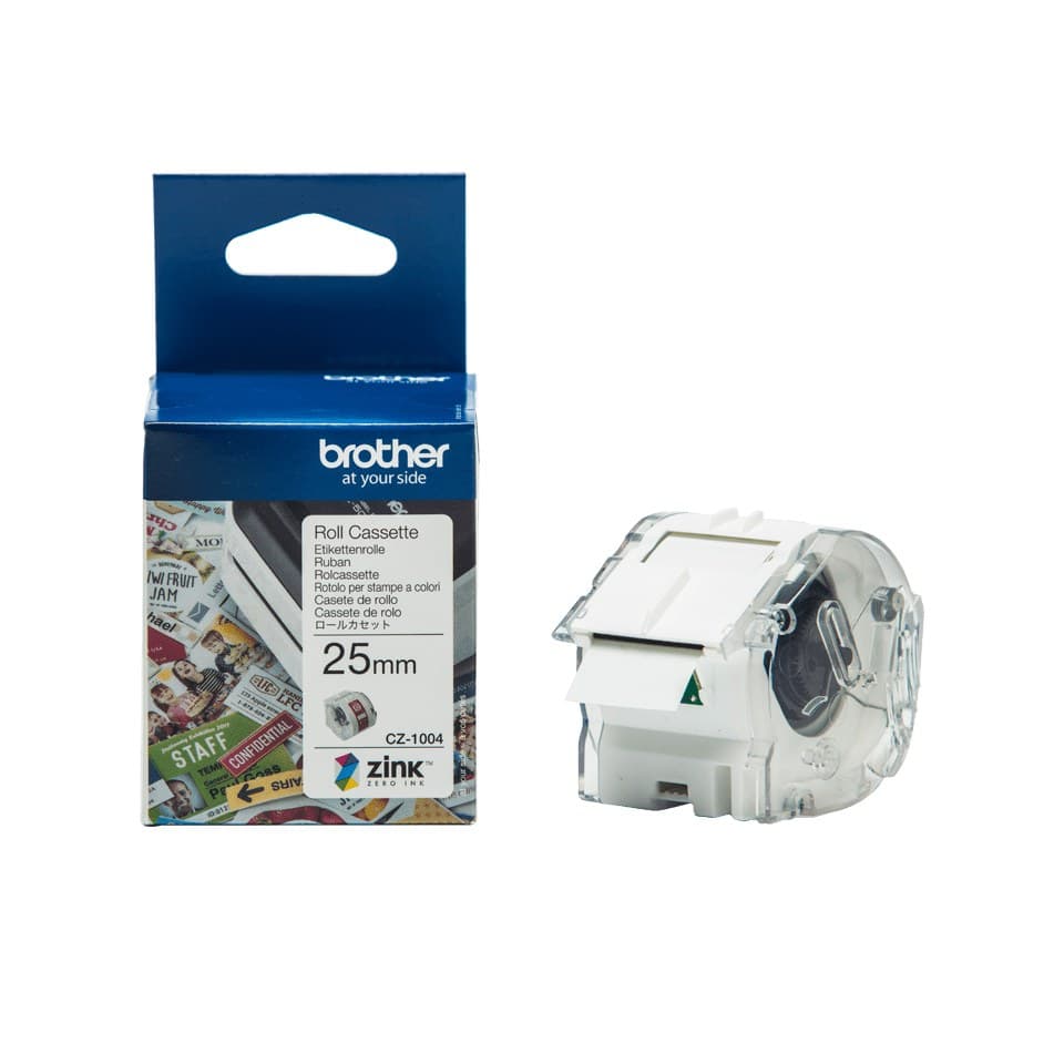 Brother CZ-1004 Full Colour Continuous Label Roll 25mm x 5m - Image 1