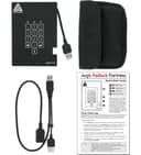 1TB Apricorn Aegis Padlock Fortress USB3.0 External Hard Drive - Black thumbnail 4
