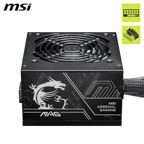 MSI MAG A650BN PCIE5 II 650W 80 PLUS Bronze ATX 3.1 Power Supply - Image 5