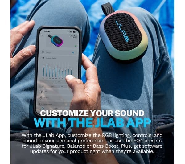 JLAB Pop Party Portable Speaker Black - Image 7
