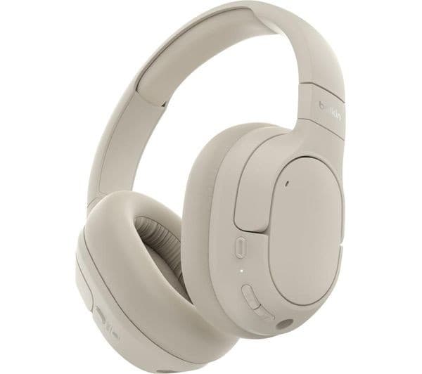 Belkin SoundForm Isolate Wireless Bluetooth Noise-Cancelling Over-Ear Headphones - Sand - Image 9