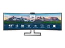 Philips Brilliance P-line 499P9H 49" Curved 32:9 Dual QHD 5120 x 1440 Monitor with USB-C Dock & Pop-up Webcam Textured Black thumbnail 1