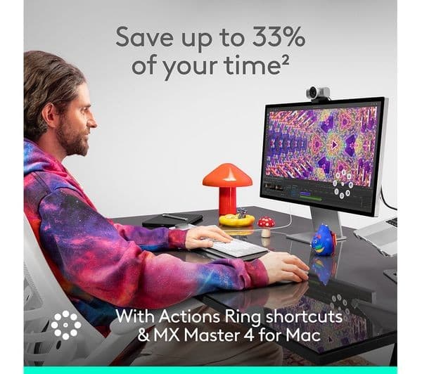 LOGITECH MX Master 4 Wireless Mouse Space Black - Image 3
