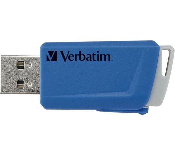 Verbatim Store 'n' Click USB 3.2 Gen 1 Flash Drive 16GB - Pack of 3 (Red, Blue & Yellow) - Image 4