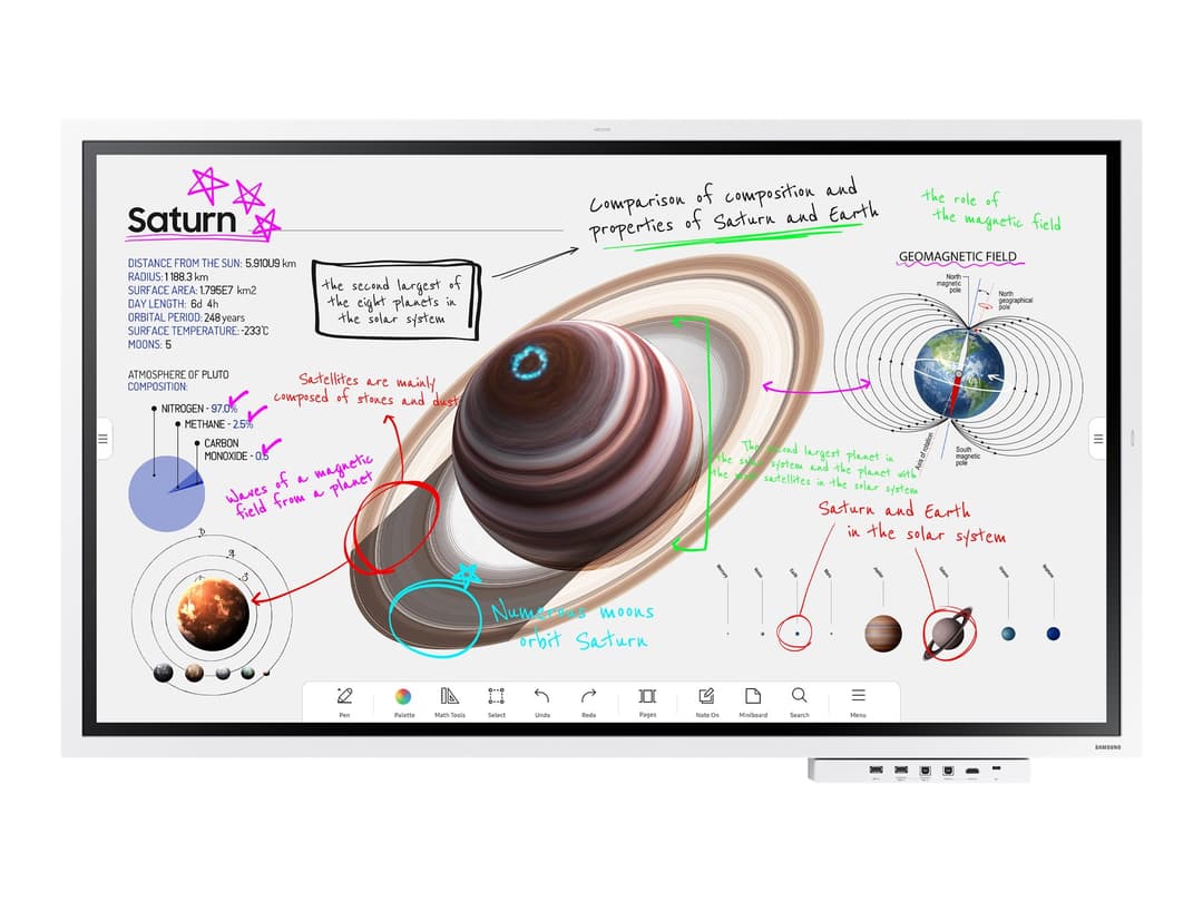 Samsung Flip Pro WM55B WMB Series - 55" LED-backlit LCD display - 4K - for education / business - Image 1