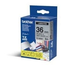 Brother TZe-M961 Black on Matt Silver 8M x 36mm Laminated P-touch Labelling Tape - Image 1