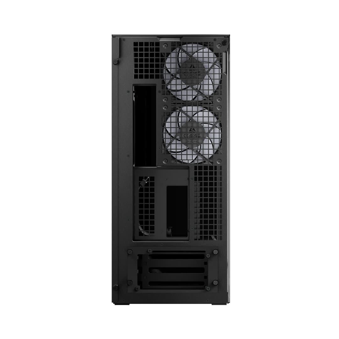 Arctic Xtender ARGB Tempered Glass w/ Vertical GPU Mount Mid Tower PC Case - Black - Image 10