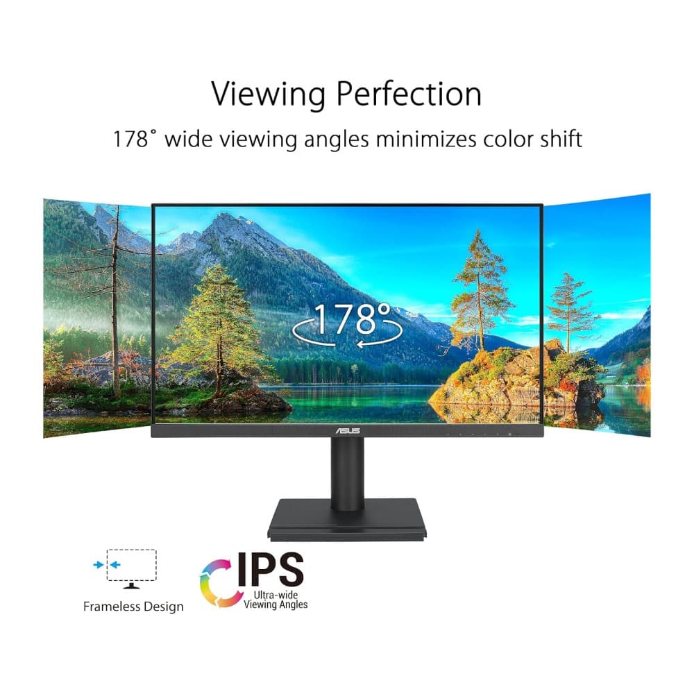 ASUS VA24DQFS 23.8" Full HD IPS 100Hz 1ms Height Adjustable Built-In Speakers Monitor - Image 3