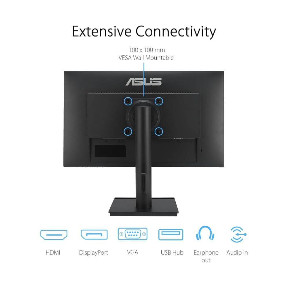 ASUS VA24DQFS 23.8" Full HD IPS 100Hz 1ms Height Adjustable Built-In Speakers Monitor - Image 9
