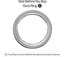 Oura Ring 4 Smart Ring - Silver, Size 5 thumbnail 2