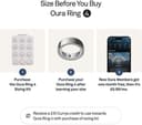Oura Ring 4 Smart Ring - Silver, Size 5 thumbnail 3