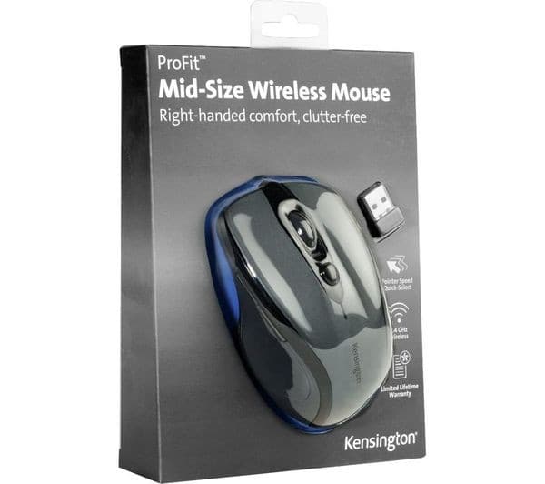 Kensington Pro Fit Mid-Size Wireless Mouse - Graphite - Image 7