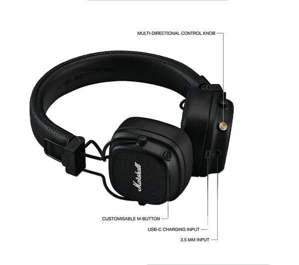Marshall Major V Wireless Headphones Black - Image 6