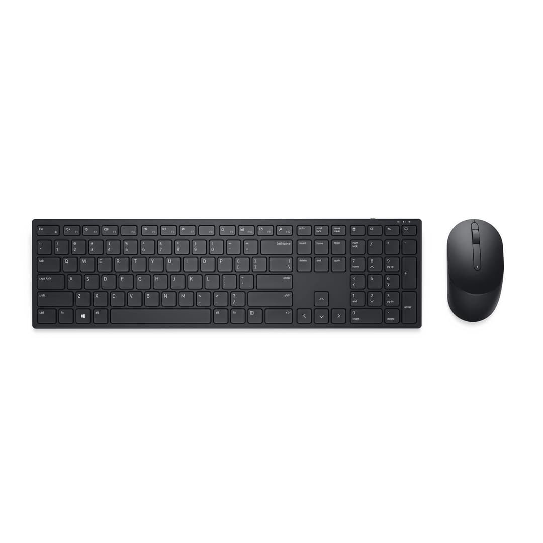 Dell Pro KM5221W Wireless Keyboard & Mouse Set - Pan-Nordic (QWERTY) - Black - Image 1