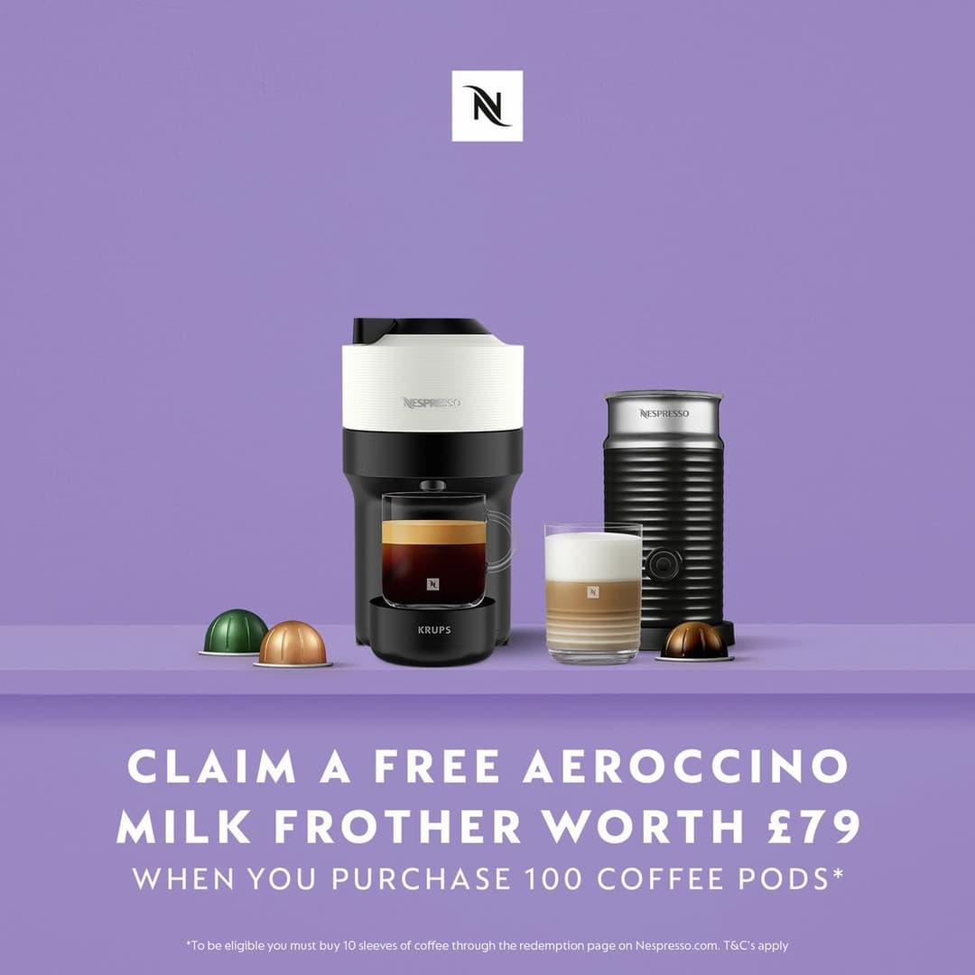 Nespresso Vertuo Pop Pod Coffee Machine by Krups - White - Image 2