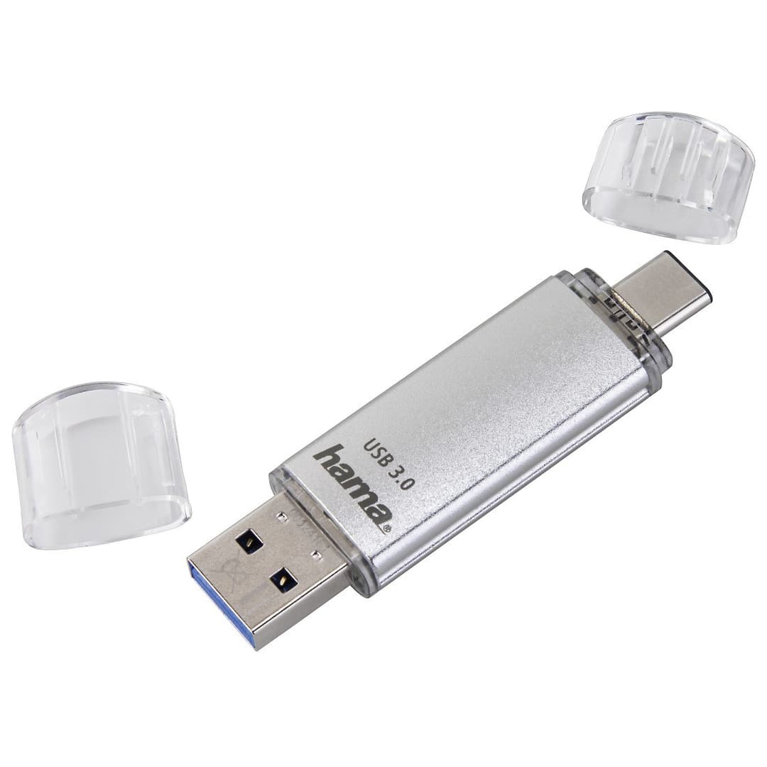 Hama C-Laeta USB Flash Drive USB Type-A / USB Type-C 3.2 Gen 1 (3.1 Gen 1) Silver 16GB - Image 2