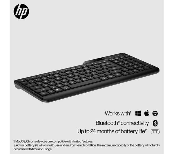 HP 460 Wireless Keyboard Black - Image 2