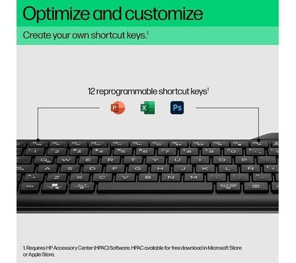HP 460 Wireless Keyboard Black - Image 5