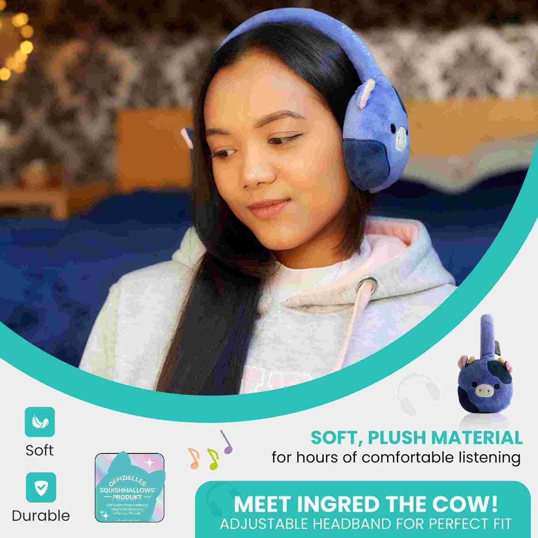 Squishmallows Ingred Plush Bluetooth Headphones - Image 5