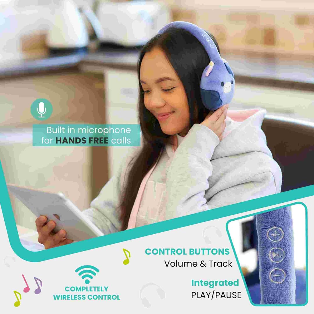 Squishmallows Ingred Plush Bluetooth Headphones - Image 7