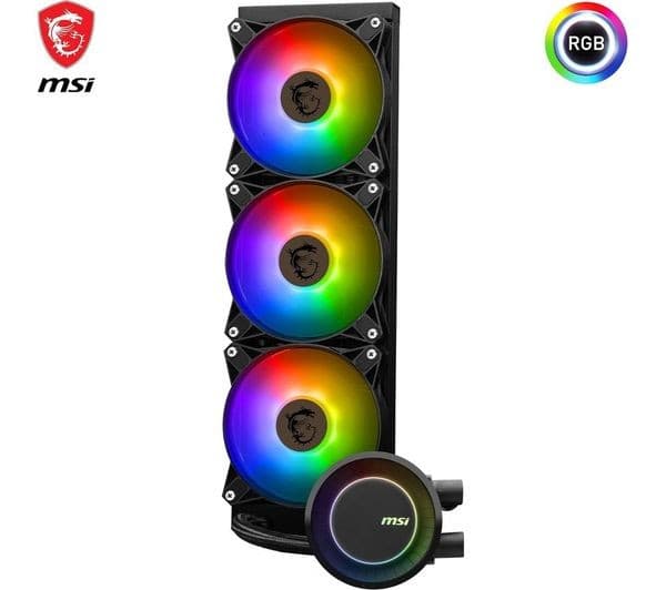 MSI MAG CORELIQUID E360 360mm ARGB Liquid CPU Cooler - Black - Image 2