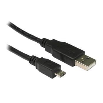 Black Micro USB 2.0 Cable - 50 cm