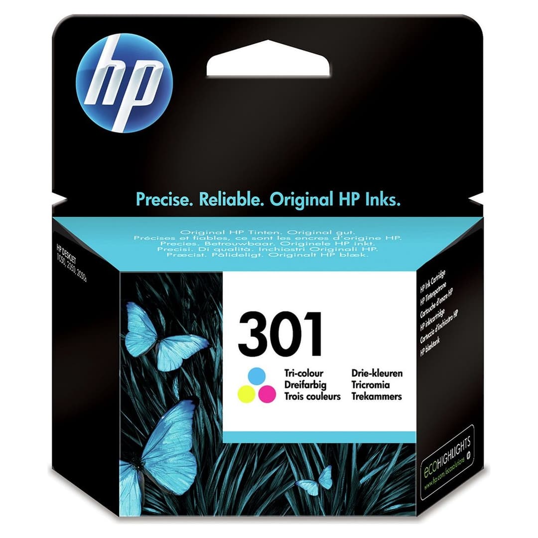 HP 301 Original Ink Cartridge - Colour - Image 1
