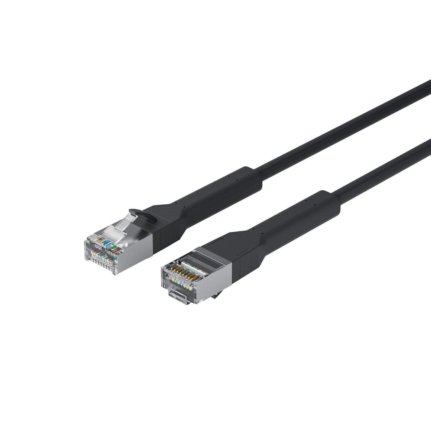 Lanview Flex-Angle LV-6AFTP-FLEX-ANG-05B Bendable booted Halogenfree (LSZH) CAT6A U/FTP Patch Cable 5m Black