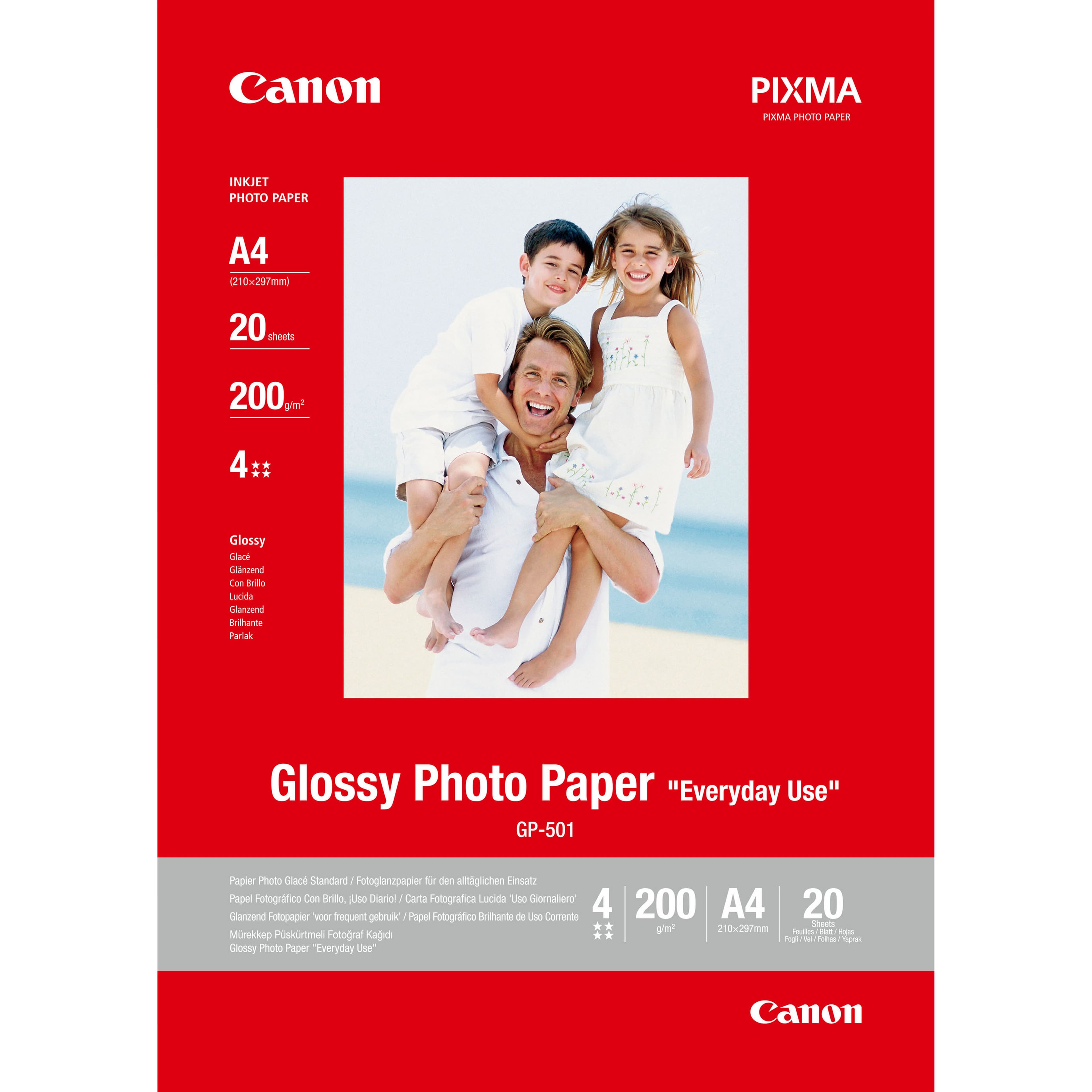 Canon GP-501 Glossy Photo Paper A4 (20 Sheets)
