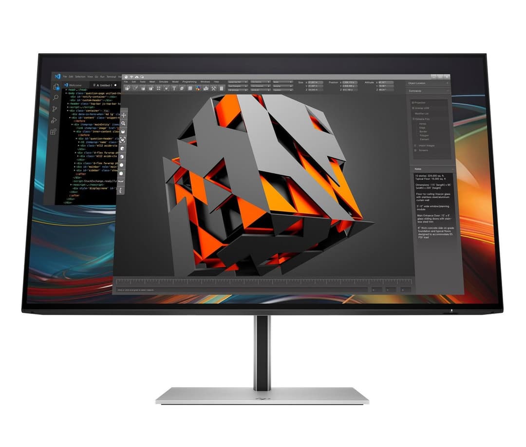 HP Series 7 Pro 724pf 23.8-inch Full HD Monitor - Black/Silver - Image 1