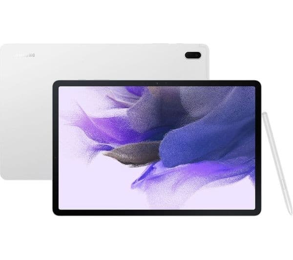 Samsung Galaxy Tab S7 FE 12.4-inch Wi-Fi 64GB 4GB RAM Tablet with S Pen - Mystic Silver - Image 1