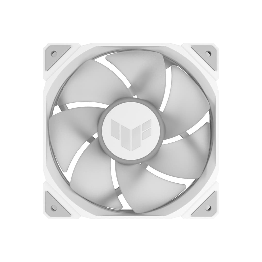 ASUS TUF Gaming TR120 ARGB Reverse 120mm PWM Case Fan White - 3-Pack - Image 5