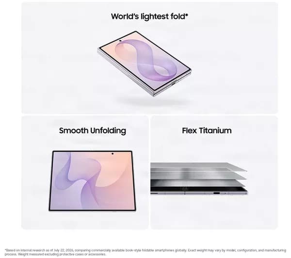 Samsung Galaxy Z Fold8 512GB Foldable Smartphone 12GB RAM - Lavender - Image 5