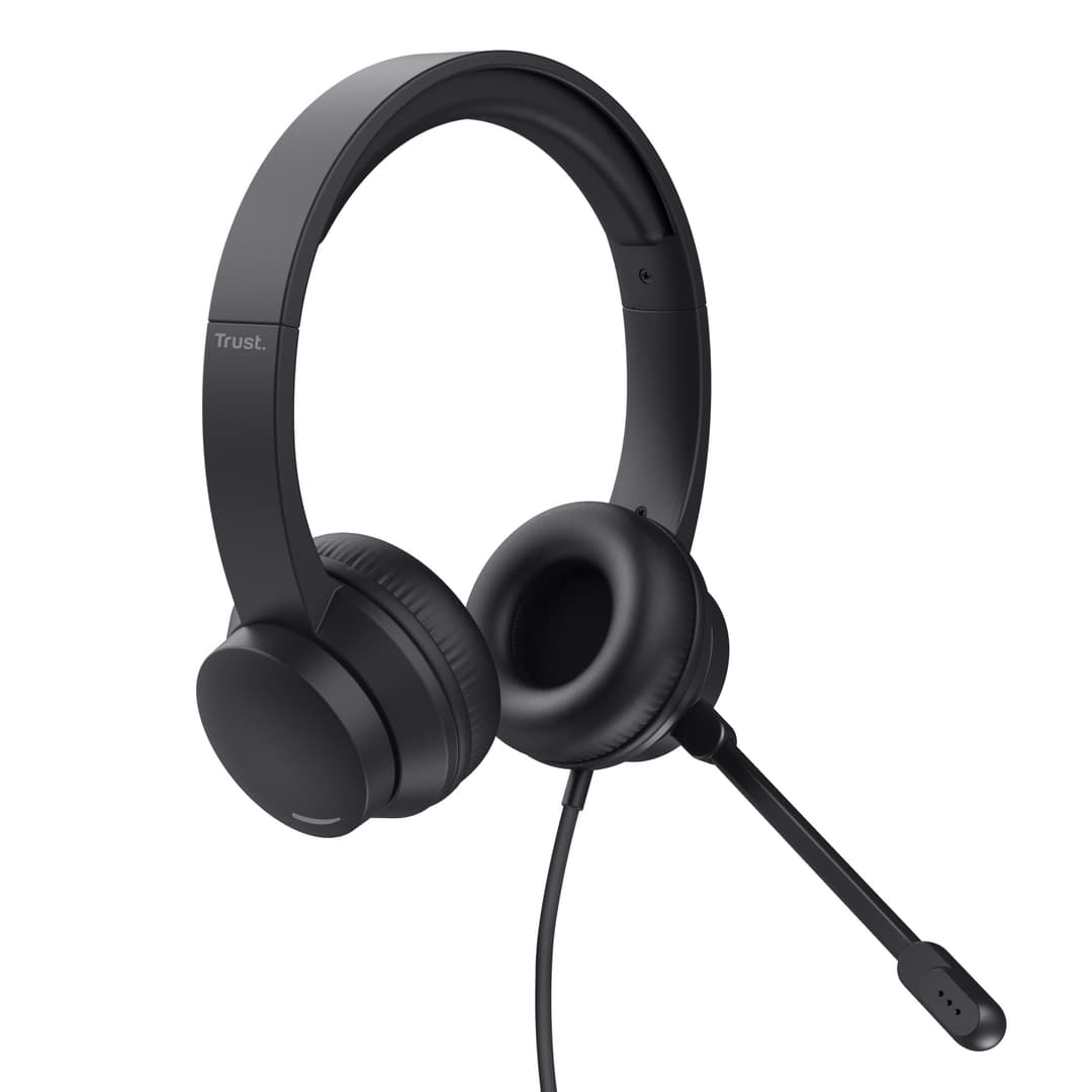Trust HS-150 Headset Wired Head-band Office/Call center 3.5 mm Black - Image 2