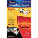 Fellowes Capture Glossy 125 Micron Card Laminating Pouch - 54x86mm (Pack of 100) thumbnail 1