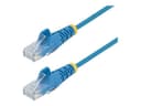 StarTech N6PAT200CMBLS Slim LSZH CAT6 Patch Cable 2m Blue - Snagless RJ45, 10Gbps, 100W PoE thumbnail 3