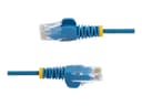 StarTech N6PAT200CMBLS Slim LSZH CAT6 Patch Cable 2m Blue - Snagless RJ45, 10Gbps, 100W PoE thumbnail 4