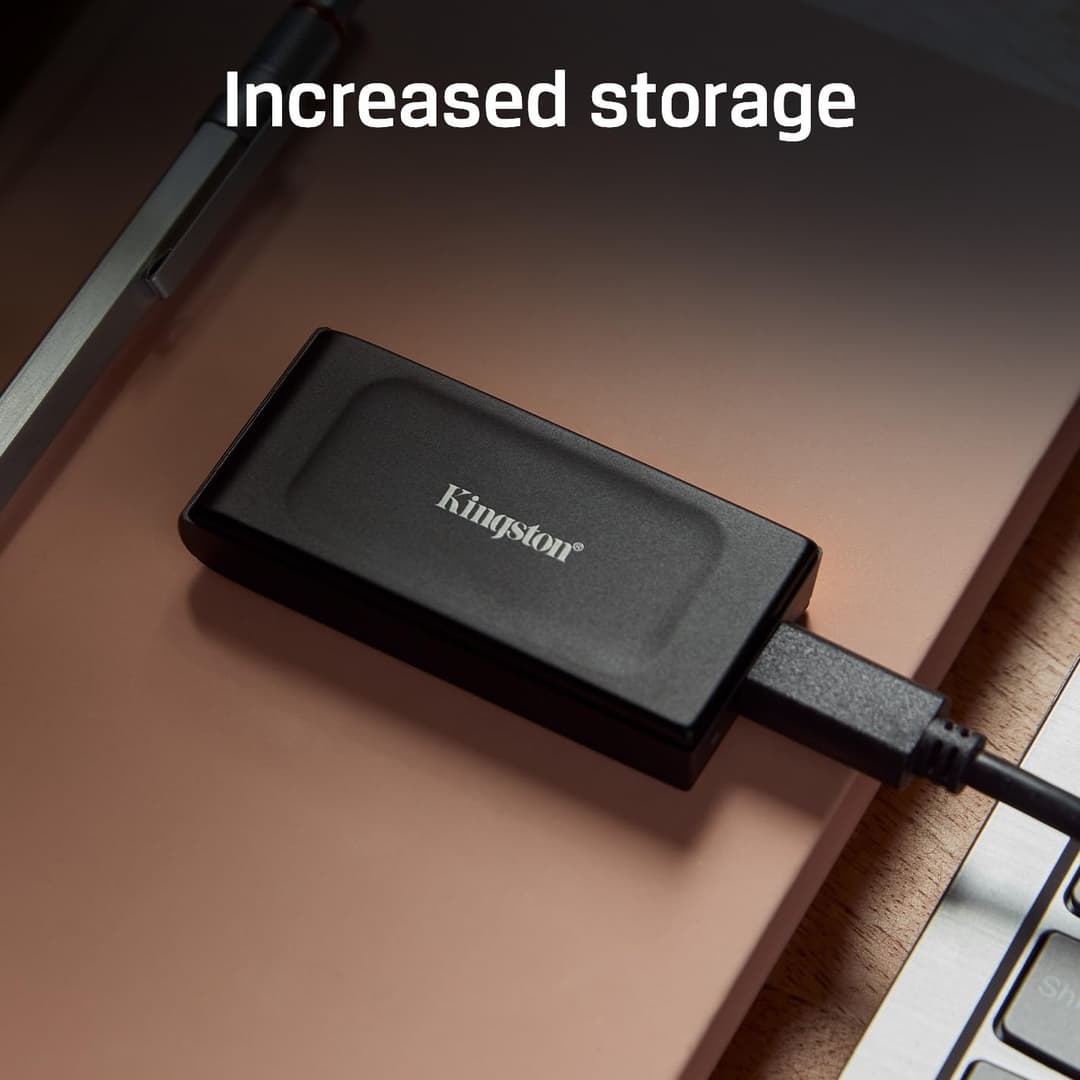 Kingston XS1000 2TB Portable External SSD USB 3.2 Gen 2 - Black - Image 4
